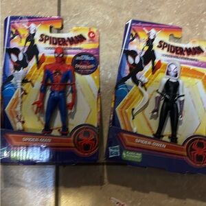 Hasbro Spider-Man and Spider-Gwen Figures - Red, Blue, Black, White